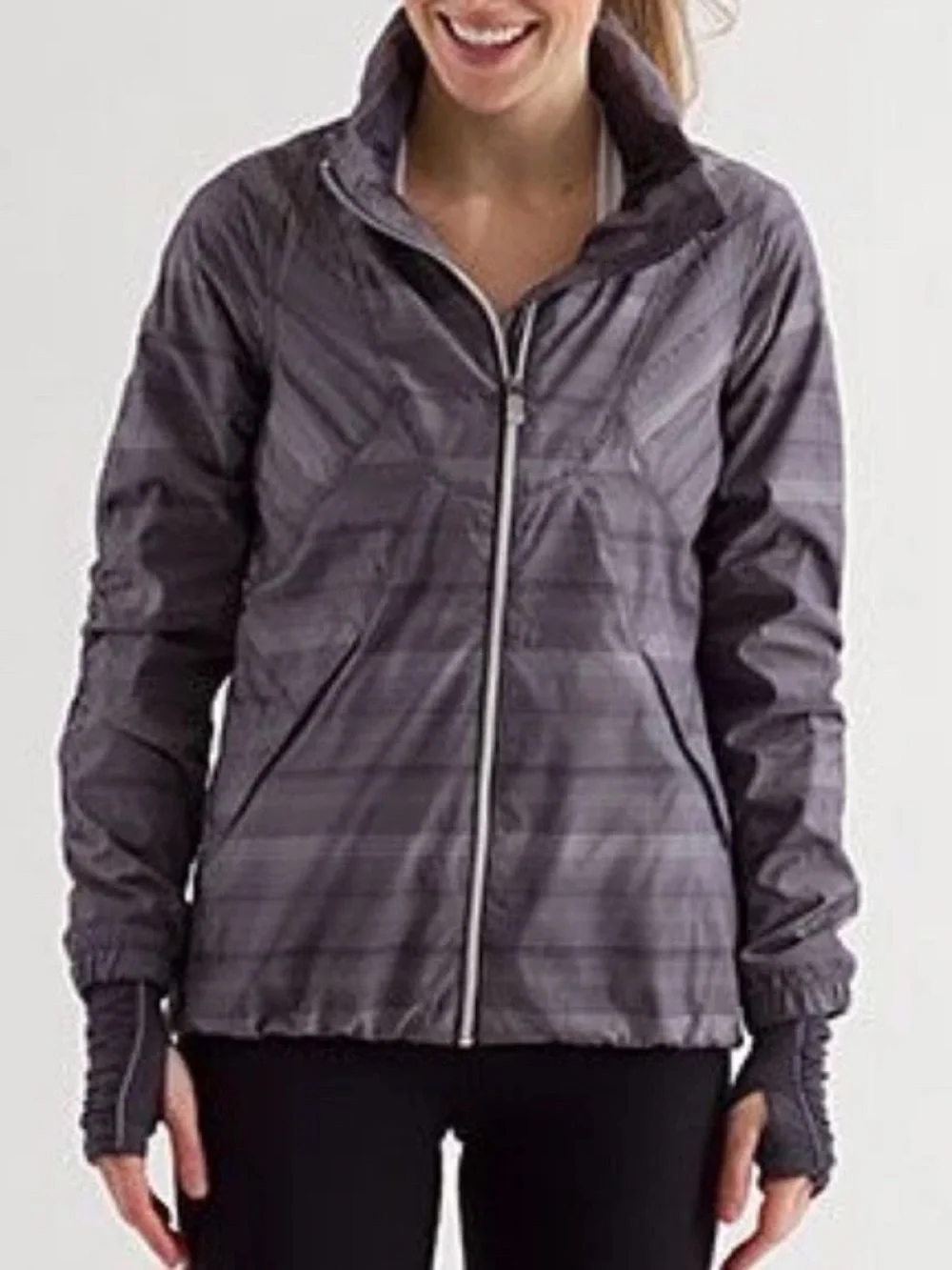 Lululemon Run Hustle Jacket Multi Poncho Size 4